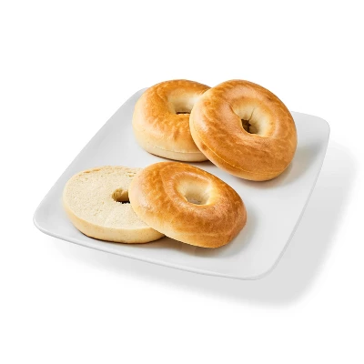 Sliced Plain Bagels - 17.5oz/5ct - Favorite Day™ 1 Sliced Plain Bagels - 17.5oz/5ct - Favorite Day™