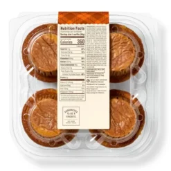 Pumpkin Streusel Muffins - 14oz/4ct - Favorite Day™