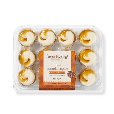 Harvest Pumpkin Spice Mini Cupcakes - 10oz/12ct - Favorite Day™ 3 Harvest Pumpkin Spice Mini Cupcakes - 10oz/12ct - Favorite Day™ - Image 3