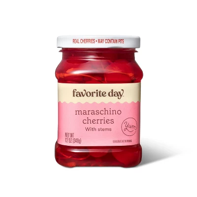 Maraschino Cherries With Stems - 12oz - Favorite Day™ 3 Maraschino Cherries With Stems - 12oz - Favorite Day™ - Image 3