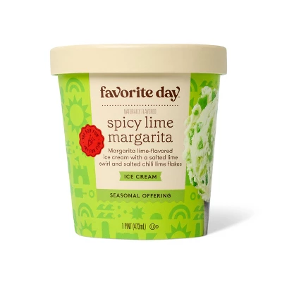 Spicy Lime Margarita Naturally Flavored Ice Cream - 1 Pint - Favorite Day™ 3 Spicy Lime Margarita Naturally Flavored Ice Cream - 1 Pint - Favorite Day™ - Image 3