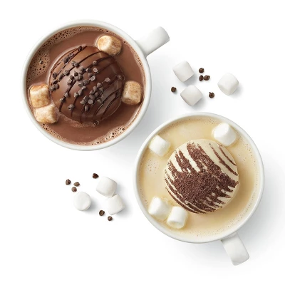 Favorite Day Hot Chocolate Bombs White With Cookies & Double Chocolate - 2ct 2 Favorite Day Hot Chocolate Bombs White With Cookies & Double Chocolate - 2ct - Image 2