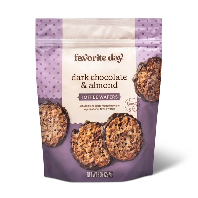 Dark Chocolate Almond Toffee Wafer - 8oz - Favorite Day™ 3 Dark Chocolate Almond Toffee Wafer - 8oz - Favorite Day™ - Image 3
