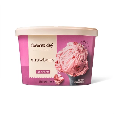 Strawberry Ice Cream - 1.5qt - Favorite Day™ 4 Strawberry Ice Cream - 1.5qt - Favorite Day™ - Image 4
