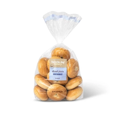 Plain Sliced Mini Bagels - 16oz/12ct - Favorite Day™ 3 Plain Sliced Mini Bagels - 16oz/12ct - Favorite Day™ - Image 3