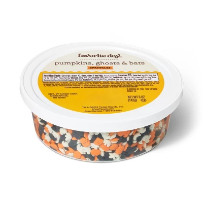 Halloween Pumpkins Ghosts And Bats Sprinkles - 5oz - Favorite Day™ 2 Halloween Pumpkins Ghosts And Bats Sprinkles - 5oz - Favorite Day™ - Image 2