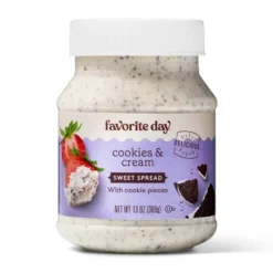 Cookies And Cream Sweet Spread With Cookie Pieces - 13oz - Favorite Day™ 7 Cookies And Cream Sweet Spread With Cookie Pieces - 13oz - Favorite Day™ -Albertsons GUEST eb858b47 3865 4041 be71 4cd8123321ce