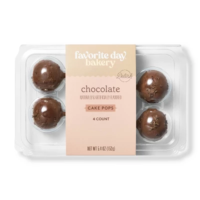 Everyday Chocolate Cake Pops - 5.4oz/4ct - Favorite Day™ 3 Everyday Chocolate Cake Pops - 5.4oz/4ct - Favorite Day™ - Image 3