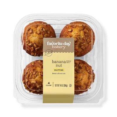 Banana Nut Muffins - 14oz/4ct - Favorite Day™ 3 Banana Nut Muffins - 14oz/4ct - Favorite Day™ - Image 3
